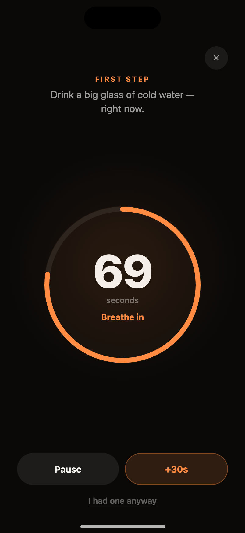 90-second craving reset