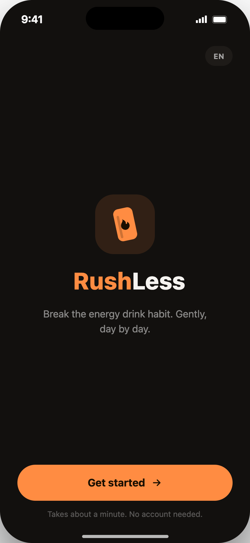 RushLess onboarding